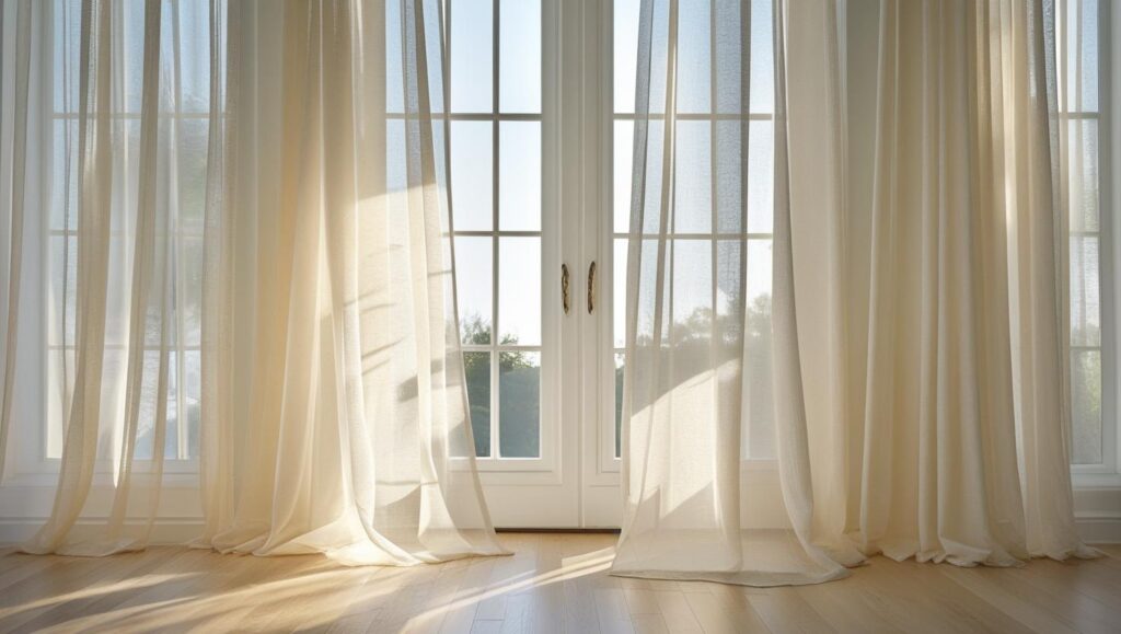 Sheer Curtains vs Heavy Curtains - My Home The Furnishing Studio Mira Road