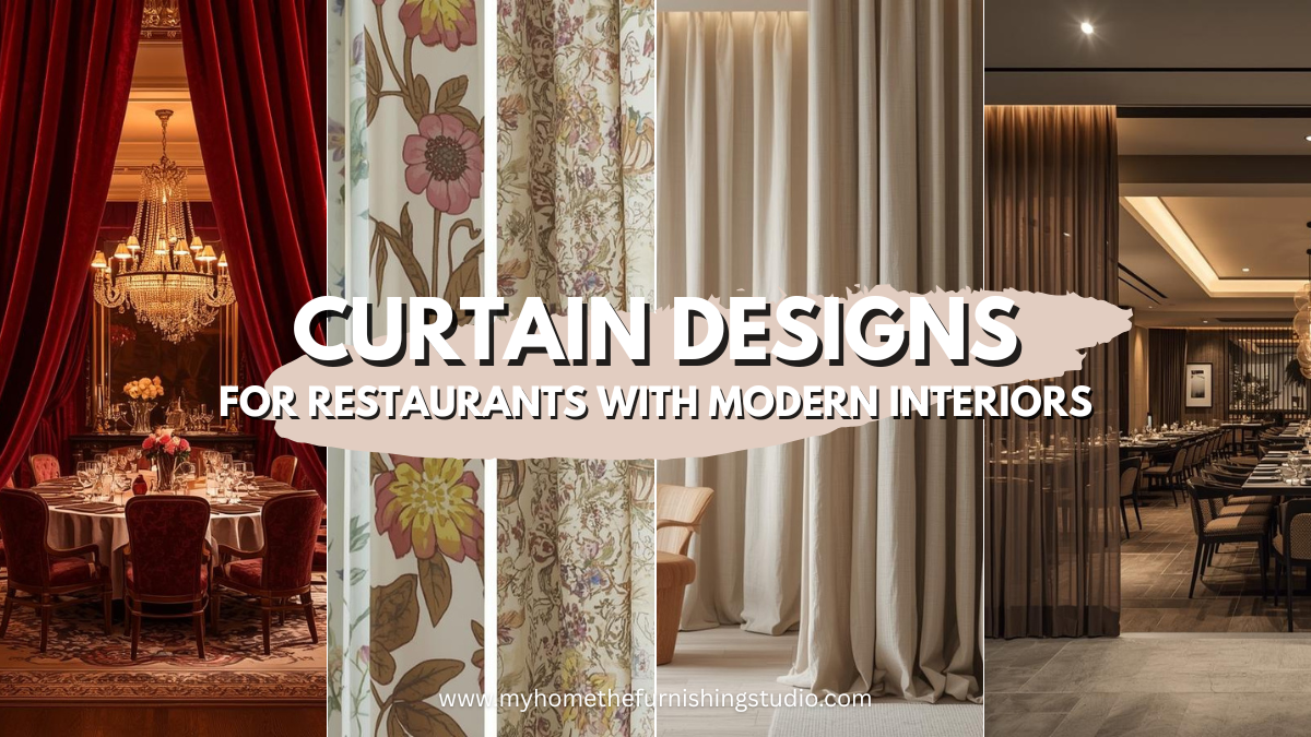 Designer Curtains for Restaurants - My Home The Furnishing Studio - Mira Road