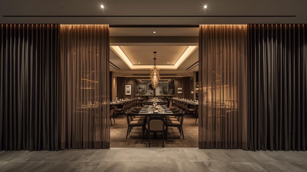 Designer Curtains for Restaurants - My Home The Furnishing Studio - Mira Road