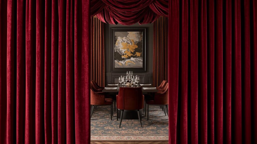 Designer Curtains for Restaurants - My Home The Furnishing Studio - Mira Road