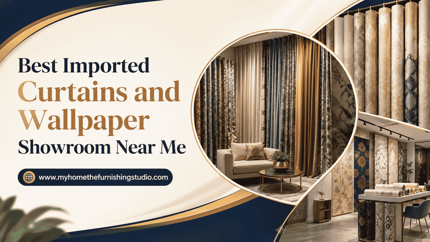 Best Imported Curtains and Wallpaper Showroom Near Me | My Home The Furnishing Studio